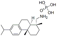 (1R)-1,2,3,4,4a,9,10,10aα-オクタヒドロ-1,4aβ-ジメチル-7-イソプロピル-1α-フェナントレンメタンアミン/りん酸,(1:x) 化学構造式