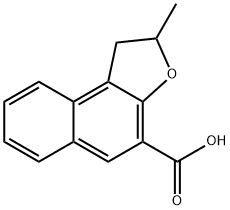 1,2-Dihydro-2-methylnaphtho[2,1-b]furan-4-carboxylic acid 结构式