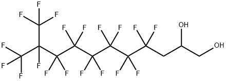 4,4,5,5,6,6,7,7,8,8,9,9,10,11,11,11-hexadecafluoro-10-(trifluoromethyl)undecane-1,2-diol 结构式