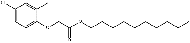 decyl (4-chloro-2-methylphenoxy)acetate 结构式
