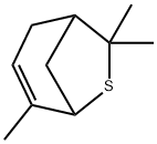 4,7,7-三甲基-6-硫杂二环[3.2.1]-3-辛烯 结构式