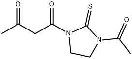 1-Acetyl-3-(1,3-dioxobutyl)-2-imidazolidinethione 结构式