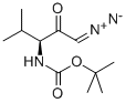 (3S)-3-BOC-AMINO-1-DIAZO-4-METHYL-2-PENTANONE Structure