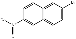 2-ブロモ-6-ニトロナフタレン 化学構造式