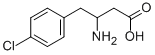 3-氨基-4-(4-氯苯基)丁酸 结构式