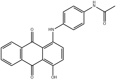 N-[4-[(4-ヒドロキシ-1-アントラキノニル)アミノ]フェニル]アセトアミド 化学構造式