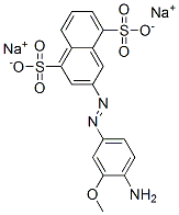 disodium 3-[(4-amino-3-methoxyphenyl)azo]naphthalene-1,5-disulphonate 结构式