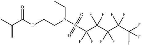 2-[ethyl[(undecafluoropentyl)sulphonyl]amino]ethyl methacrylate 结构式
