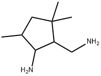 2-(アミノメチル)-3,3,5-トリメチルシクロペンチルアミン 化学構造式