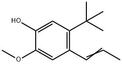 5-(1,1-dimethylethyl)-2-methoxy-4-(1-propenyl)phenol 结构式