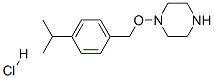 1-(4-ISOPROPYLPHENYL)-METHOXY PIPERAZINE HCL 结构式