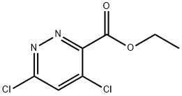Ethyl 4,6-dichloropyrridazine-3-carboxylate Struktur
