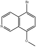 5-溴-3-甲氧基异喹啉 结构式