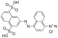 4-[(4,8-disulpho-2-naphthyl)azo]naphthalene-1-diazonium chloride 结构式