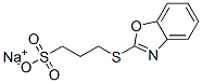 sodium 3-(benzoxazol-2-ylthio)propanesulphonate 结构式