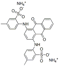 diammonium 4,4'-[(9,10-dihydro-9,10-dioxo-1,4-anthrylene)diimino]bis(toluene-3-sulphonate) 结构式