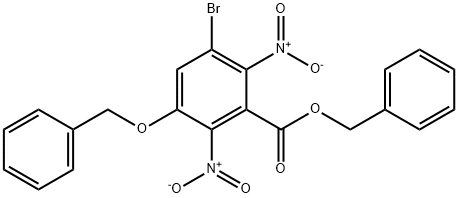 3-BROMO-5-BENZYLOXY-2,6-DINITROBENZOIC ACID BENZYL ESTER 结构式
