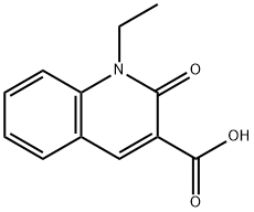 1-ETHYL-2-OXO-QUINOLINE-3-CARBOXYLIC ACID 结构式