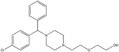 羟嗪, 68-88-2, 结构式