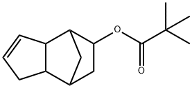 2,2-ジメチルプロパン酸(3a,4,5,6,7,7a-ヘキサヒドロ-4,7-メタノ-1H-インデン)-5-イル 化学構造式