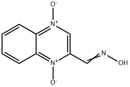 2-喹喔啉甲醛肟-1,4-二氧化物 结构式