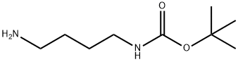 N-叔丁氧羰基-1,4-丁二胺, 68076-36-8, 结构式