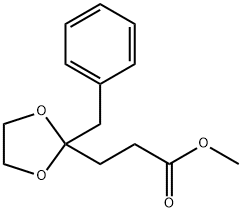 methyl 2-benzyl-1,3-dioxolane-2-propionate 结构式
