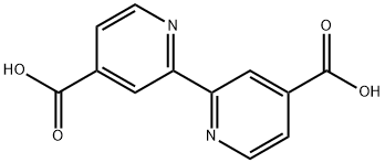 2,2'-ビピリジン-4,4'-ジカルボン酸 化学構造式