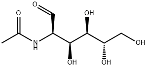 2-乙酰氨基-2-脱氧-L-吡喃甘露糖 结构式