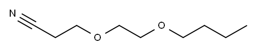 3-(2-butoxyethoxy)propiononitrile 结构式