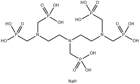 Diethylenetriamine penta(methylene phosphonic acid) heptasaodium salt Structure