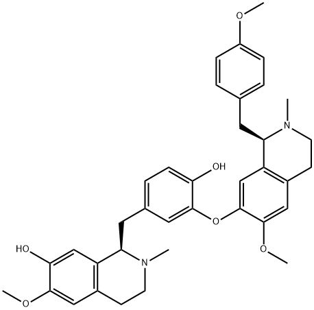异莲心碱, 6817-41-0, 结构式