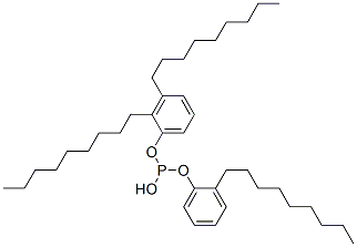 Phosphorous acid, dinonylphenyl nonylphenyl ester Structure