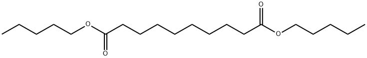 Decanedioic acid dipentyl ester Structure