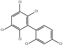 2,2',3,4',5,6-HEXACHLOROBIPHENYL Struktur