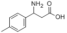 3-氨基-3-(4-甲基苯基)丙酸, 68208-18-4, 结构式