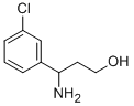 3-氨基-3-间氯苯基-1-丙醇 结构式