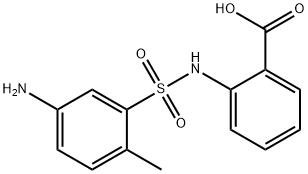 2-[[(5-amino-2-tolyl)sulphonyl]amino]benzoic acid Structure