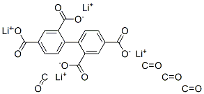 tetralithium 4,4'-carbonylbisphthalate 结构式