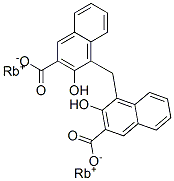 dirubidium 4,4'-methylenebis[3-hydroxy-2-naphthoate] 结构式