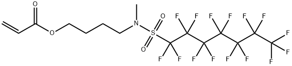 4-[methyl[(pentadecafluoroheptyl)sulphonyl]amino]butyl acrylate 结构式