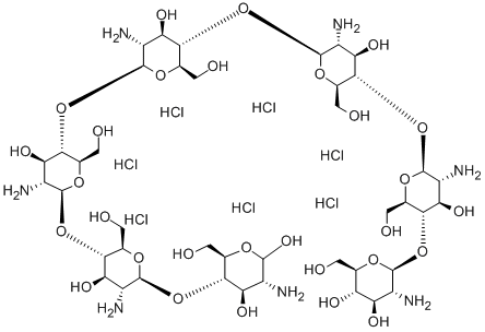 CHITOHEPTAOSE HEPTAHYDROCHLORIDE Struktur