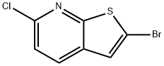 2-BROMO-6-CHLOROTHIENO[2,3-B]PYRIDINE Structure
