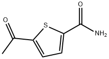5-乙酰基噻吩-2-甲酰氨, 68257-89-6, 结构式