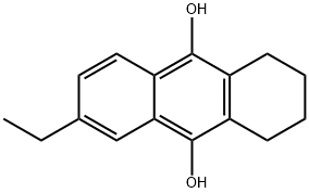 6-ethyl-1,2,3,4-tetrahydroanthracene-9,10-diol 结构式