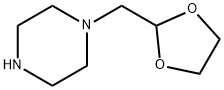 1-(1,3-ジオキソラン-2-イルメチル)ピペラジン 化学構造式