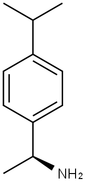 (ΑS)-Α-甲基-4-(1-甲基乙基)-苯甲胺 结构式
