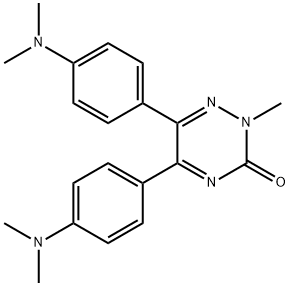 5,6-ビス[4-(ジメチルアミノ)フェニル]-2-メチル-1,2,4-トリアジン-3(2H)-オン 化学構造式