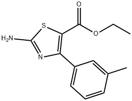 ETHYL 2-AMINO-4-M-TOLYLTHIAZOLE-5-CARBOXYLATE 结构式