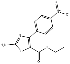 2-氨基-4-(4-硝基苯基)噻唑-5-羧酸乙酯 结构式
